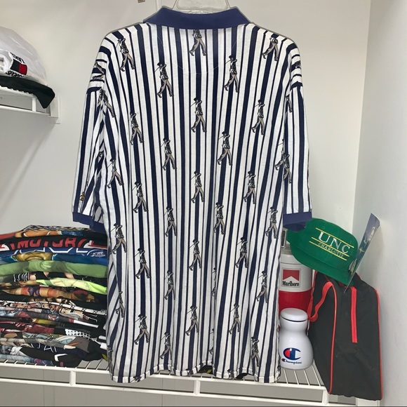 Vintage 90s Golf Polo Shirt Striped Mens XL - Picture 4 of 6